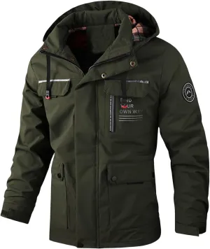Men's Winter Coats Military Tactical Jacket Fleece Lined Parka Cargo Jacket Heavy Parka Insulated Hooded Work Jackets