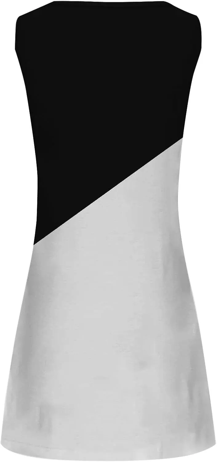 Minn Sundresd Sun Dresses for Women 2025 Vacation Beach Casual Summer Sundresses Sleeveless Tank Short Boho Dress