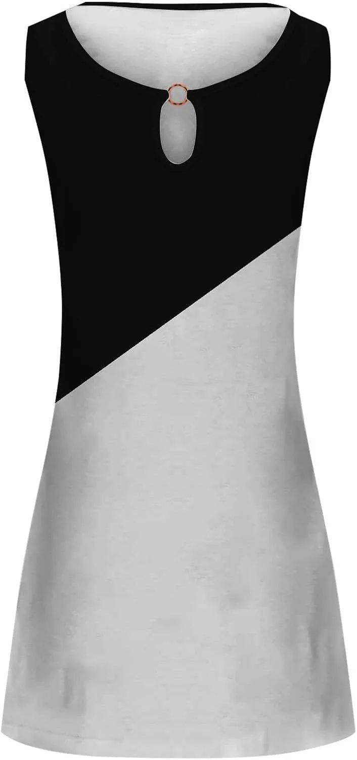 Minn Sundresd Sun Dresses for Women 2025 Vacation Beach Casual Summer Sundresses Sleeveless Tank Short Boho Dress