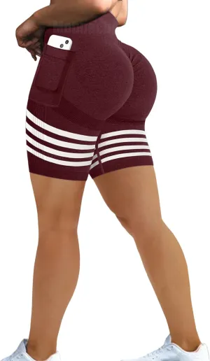 MOHUACHI Butt Lifting Shorts for Women High Waist Workout Biker Shorts Scrunch Booty Yoga Shorts TIK Tok Gym Leggings