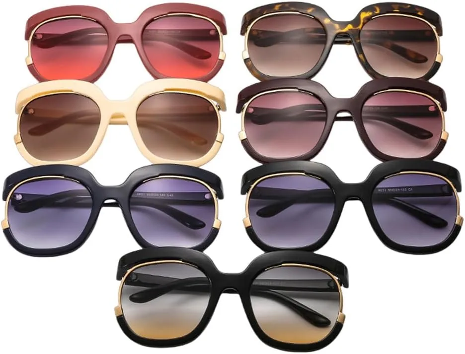 Oversize Half frame Sunglasses Women Big Frame Ladies Shades Luxury Black Sun Glasses Female UV400