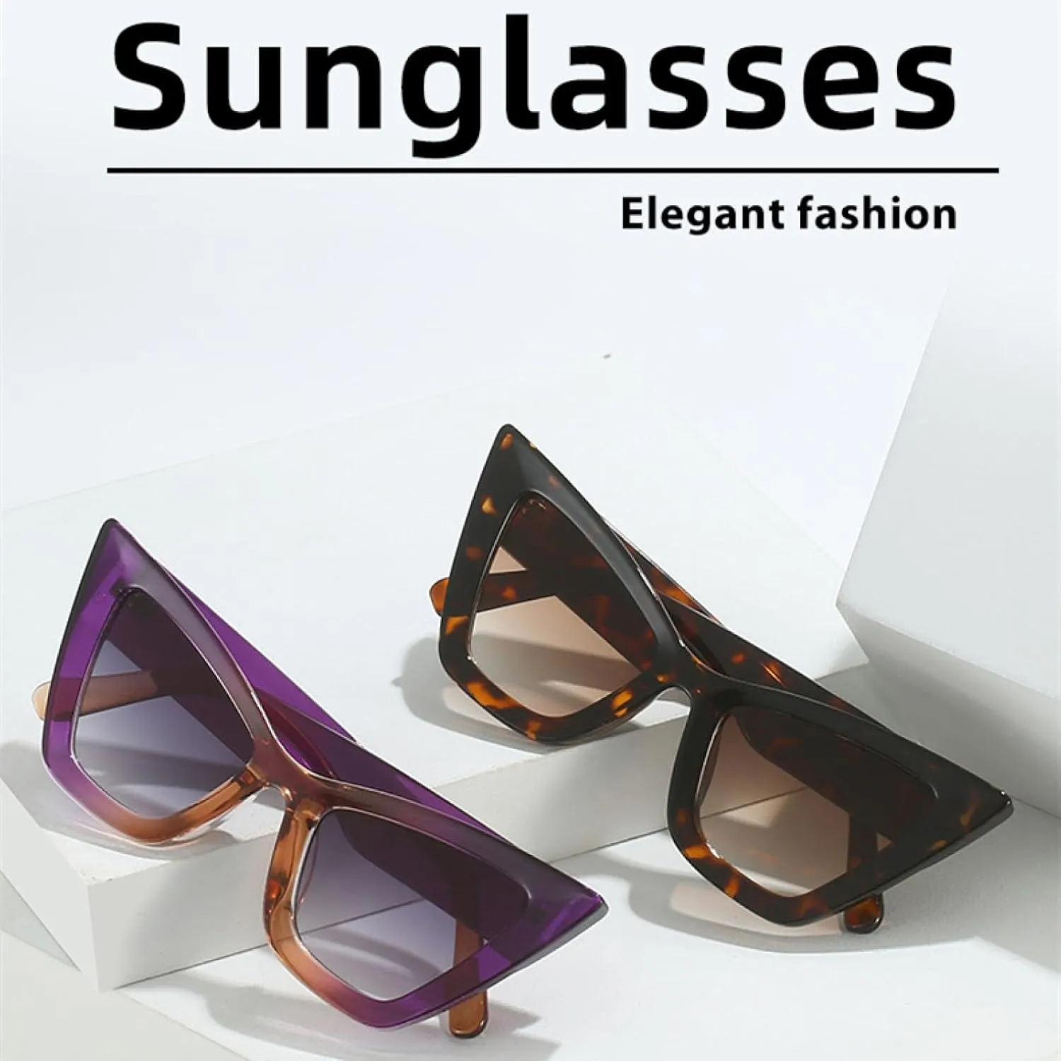 Oversized Cat Eye Women Sunglasses Uv400