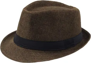 Panama Beach Sun Hat Mens Womens Straw Wide Brim Beach Belt Buckle Fedora Hat Packable Short Brim Roll Up Travel Hat