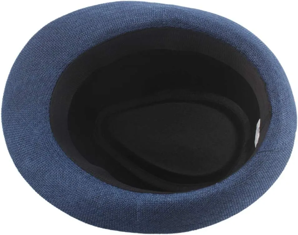 Panama Beach Sun Hat Mens Womens Straw Wide Brim Beach Belt Buckle Fedora Hat Packable Short Brim Roll Up Travel Hat