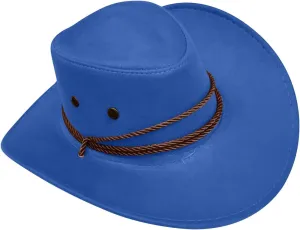 Panama Hat Men Women Wide Brim UV Protection UPF 50  Caps Adjustable Cowboy Hats with Chin Cord Retro Felt Caps Womens Mens