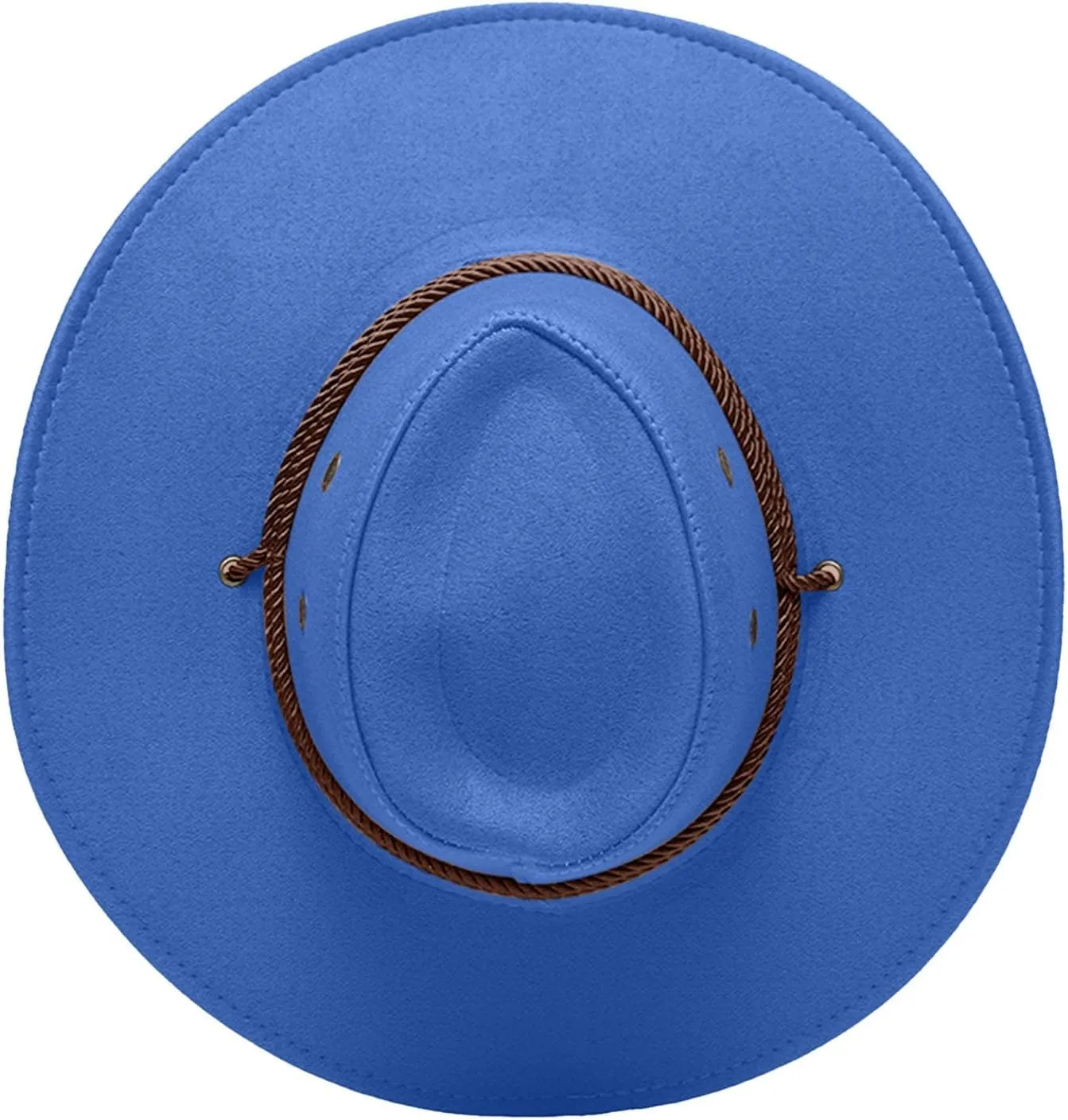 Panama Hat Men Women Wide Brim UV Protection UPF 50  Caps Adjustable Cowboy Hats with Chin Cord Retro Felt Caps Womens Mens