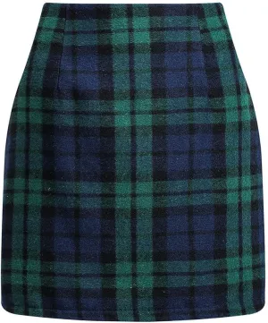 Plaid Skirt Long Mini High Waisted Skirts Knee Length Short Sweater Skirts 2025 A Line Pencil Skirt Dress