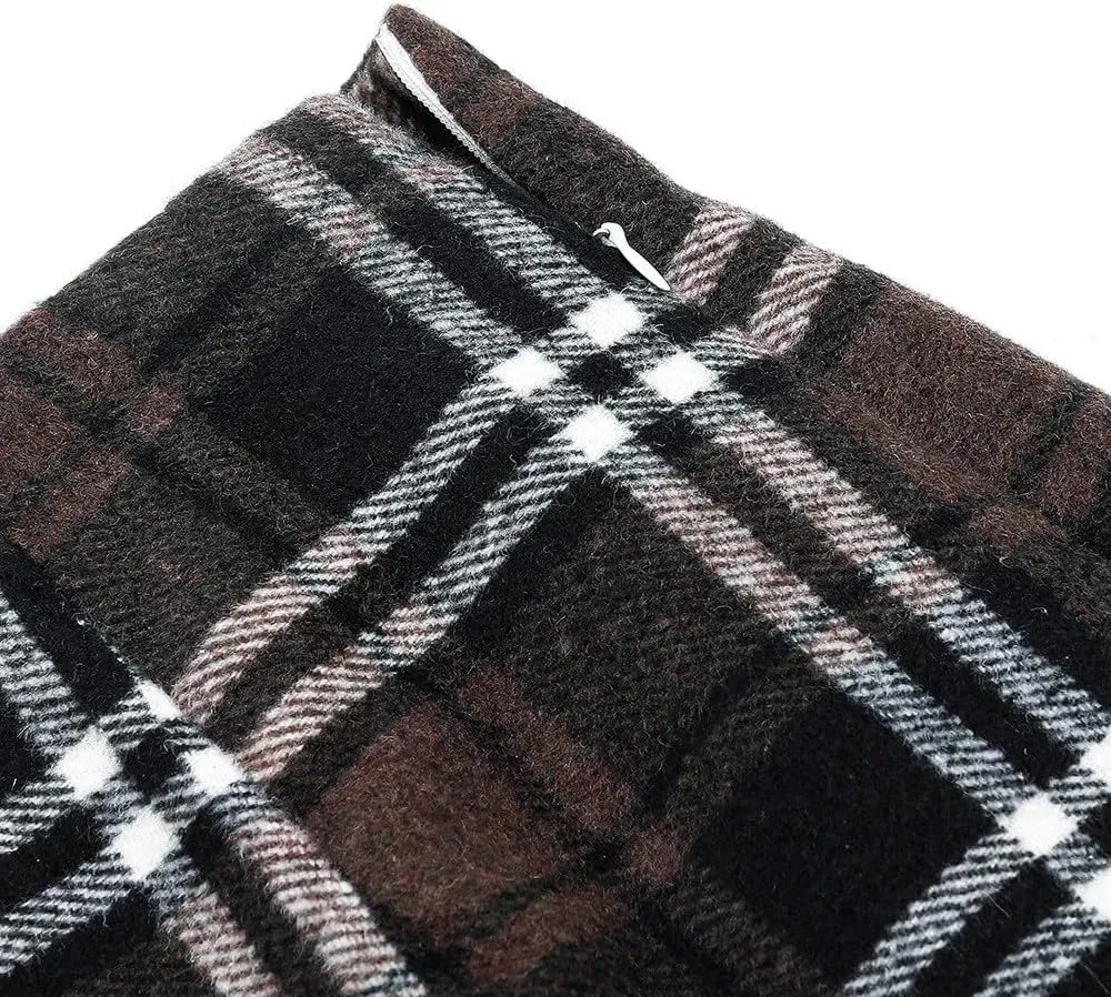 Plaid Skirt Long Mini High Waisted Skirts Knee Length Short Sweater Skirts 2025 A Line Pencil Skirt Dress