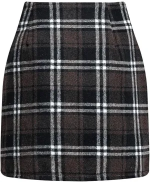 Plaid Skirt Long Mini High Waisted Skirts Knee Length Short Sweater Skirts 2025 A Line Pencil Skirt Dress