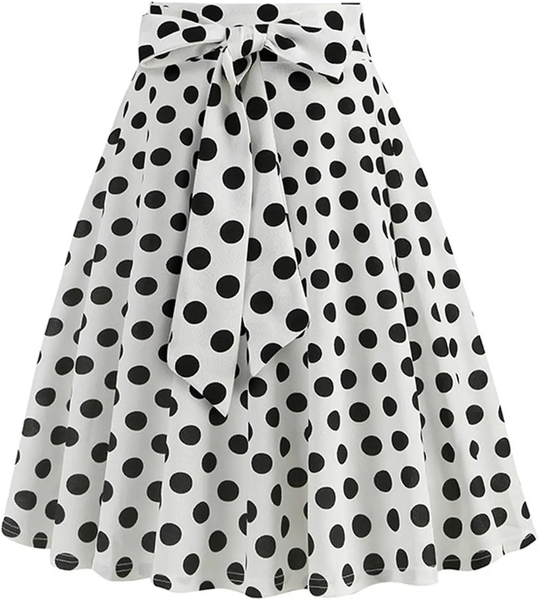 Pleated Skirts for Women Trendy Dot Color Print Loose A-Line Stretch Flared Mini Skirts for Women Summer Streetwear