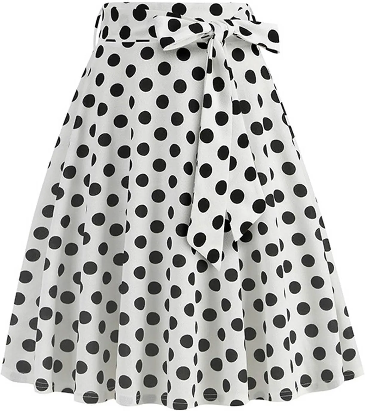 Pleated Skirts for Women Trendy Dot Color Print Loose A-Line Stretch Flared Mini Skirts for Women Summer Streetwear