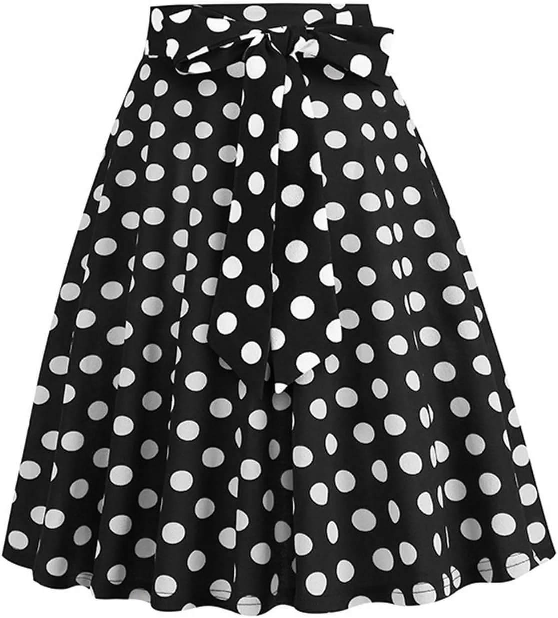 Pleated Skirts for Women Trendy Dot Color Print Loose A-Line Stretch Flared Mini Skirts for Women Summer Streetwear