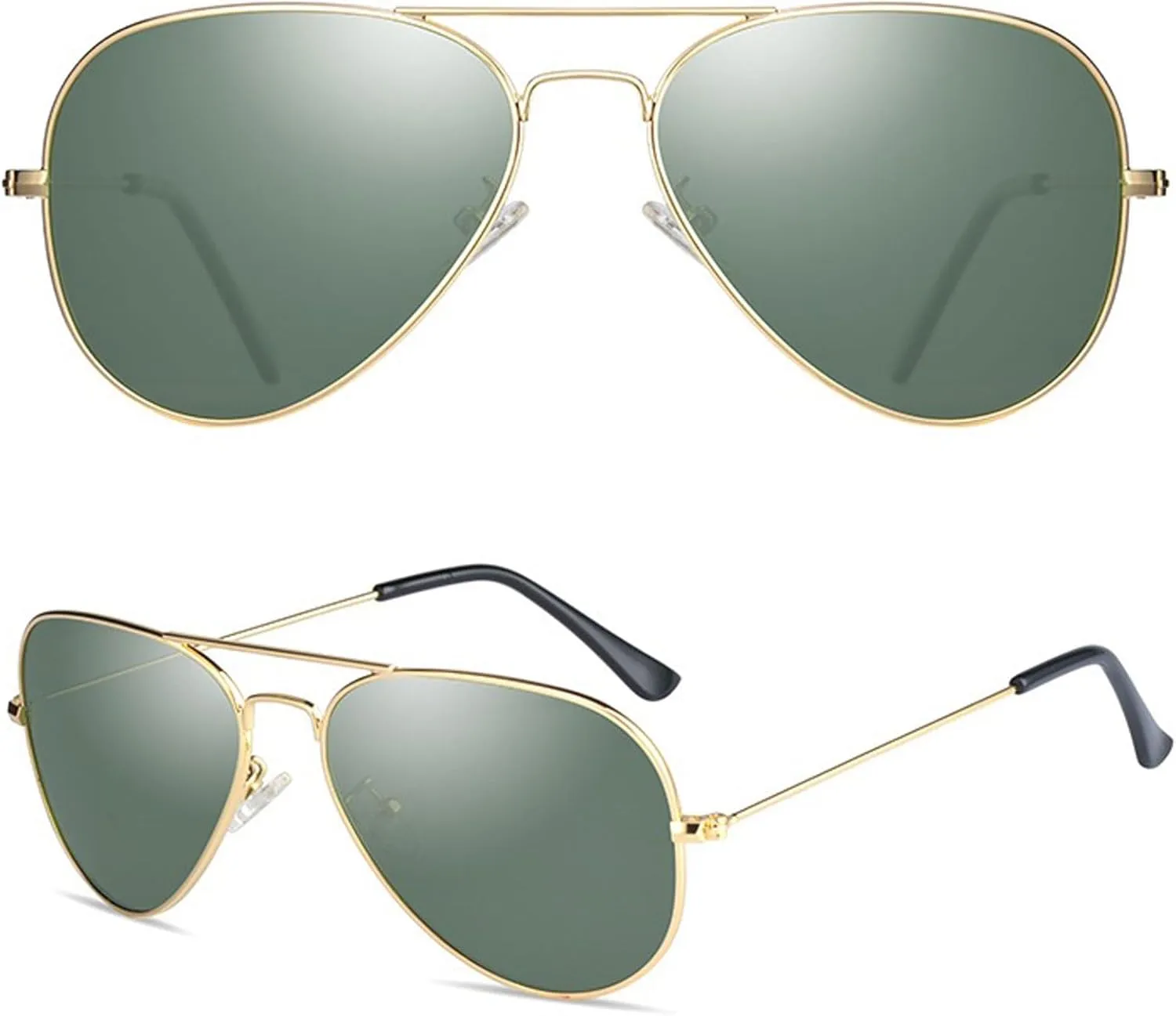 Polarized Aviator Kids Sunglasses for Girls Boys with Metal Frame Toddler Sunglasses De Sol Gafas Ages 2-8 UV400 7007