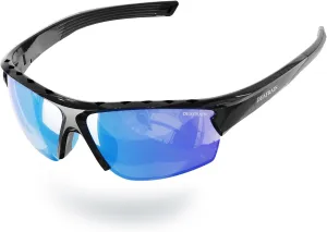 Polarized Sports Sunglasses for Men and Women Ideal for Cycling Fishing Running Driving, TR90 Unbreakable Frame