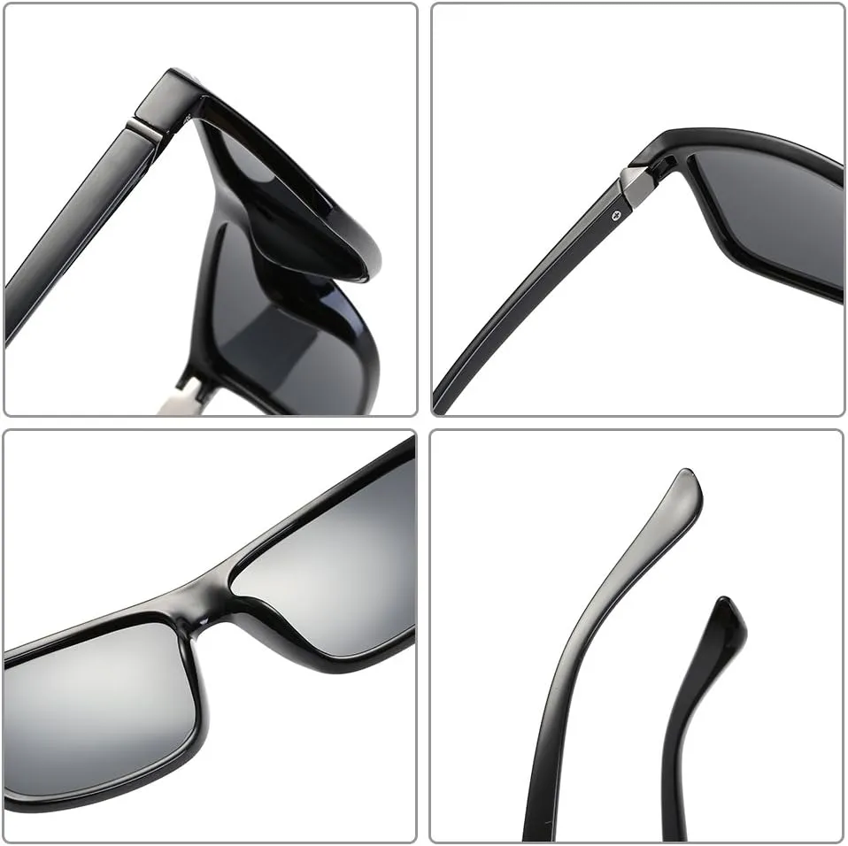 Polarized Sunglasses for Men Driving Mens Sunglasses Rectangular Vintage Sun Glasses For Men/Women