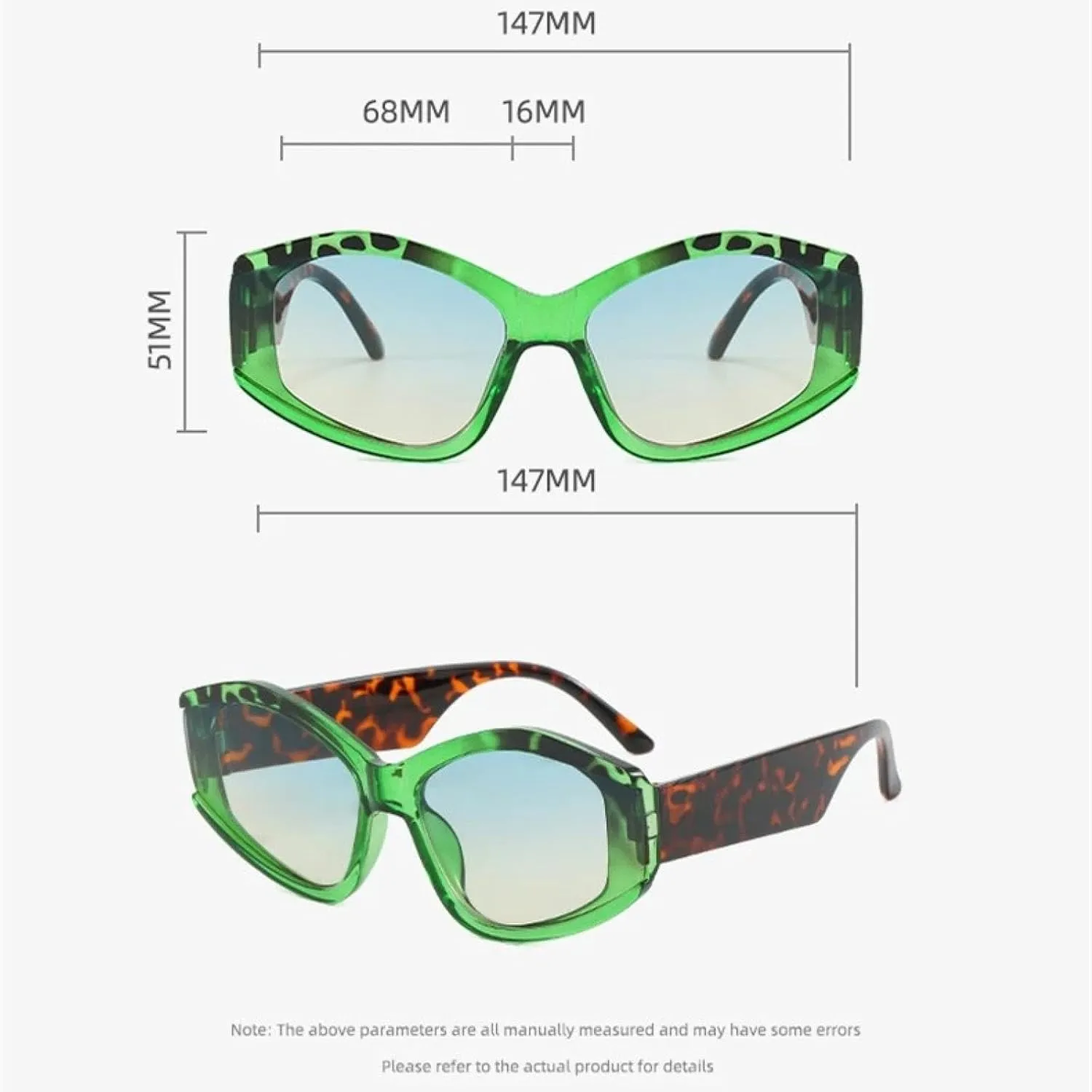 Popular Fashion Cat Eye Sunglasses for Women Vintage Gradient Uv400 Men Trending