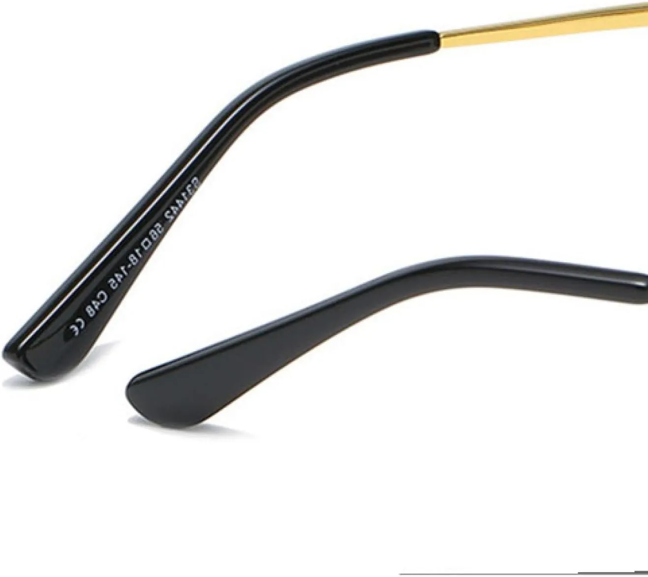 Popular Small Rectangle Sunglasses Retro Rimless Mirror Coating Shades Uv400