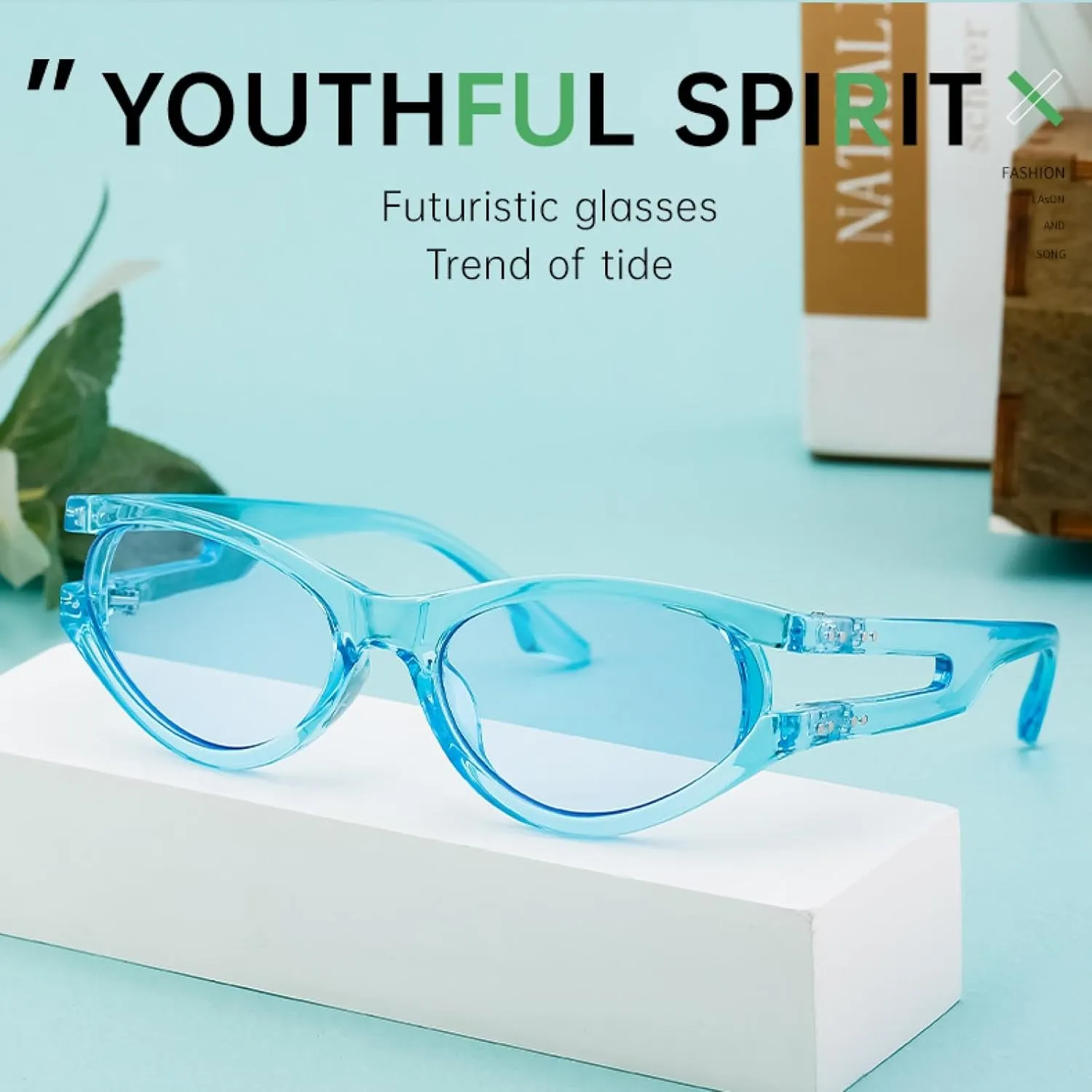 Punk Oval Cateye Sunglasses Women Men Luxury Hollow Frame Trendy Uv400