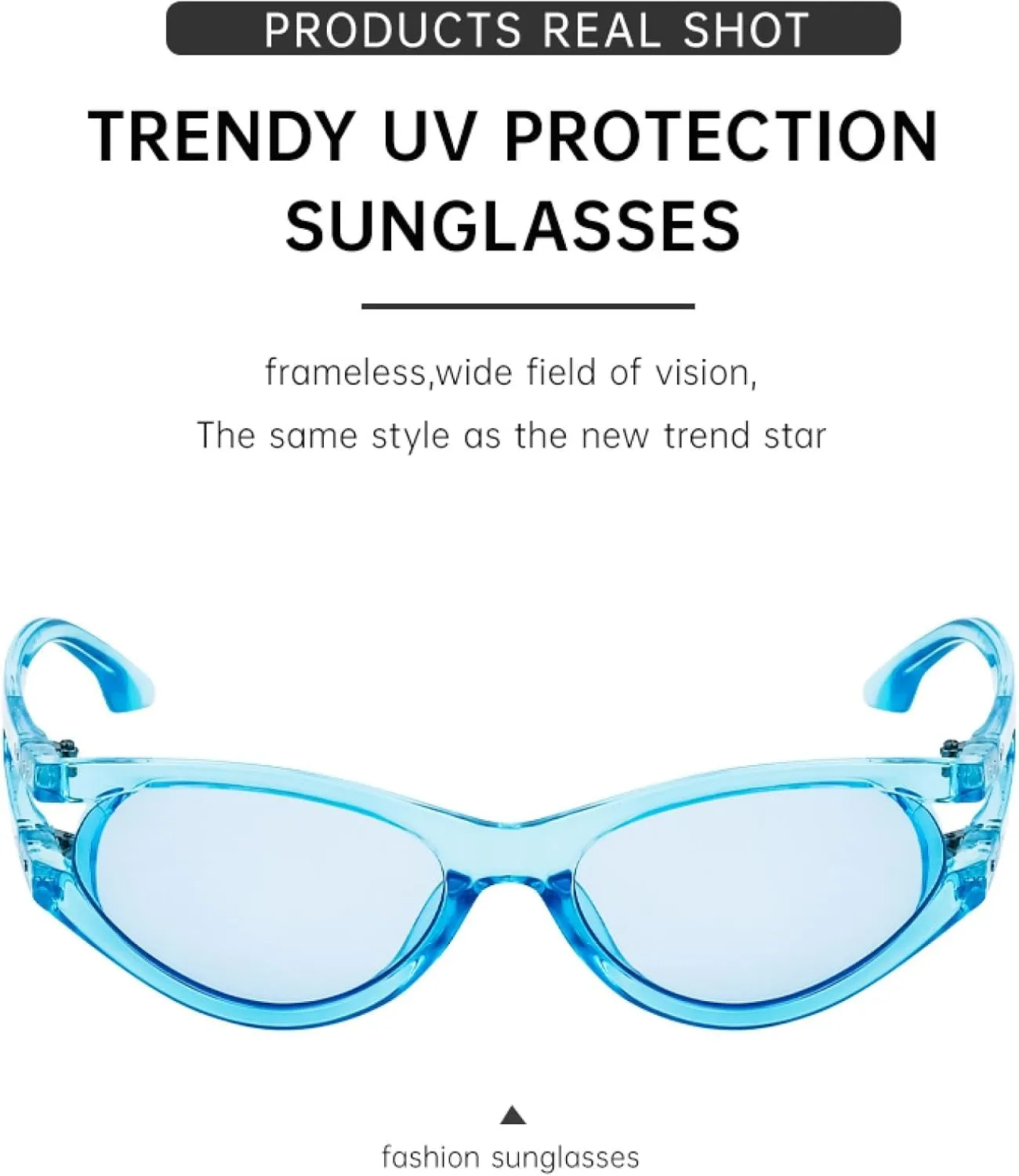 Punk Oval Cateye Sunglasses Women Men Luxury Hollow Frame Trendy Uv400