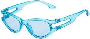 Punk Oval Cateye Sunglasses Women Men Luxury Hollow Frame Trendy Uv400