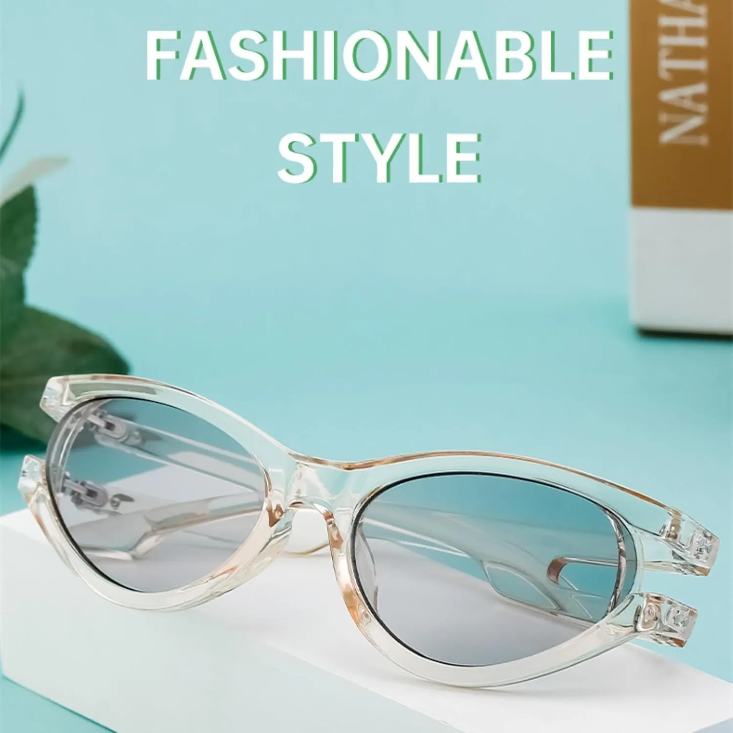 Punk Oval Cateye Sunglasses Women Men Luxury Hollow Frame Trendy Uv400