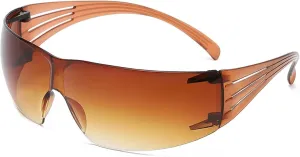 Punk Sunglasses One Piece Rimless Women Men Riding Sport Wrap Around Uv400