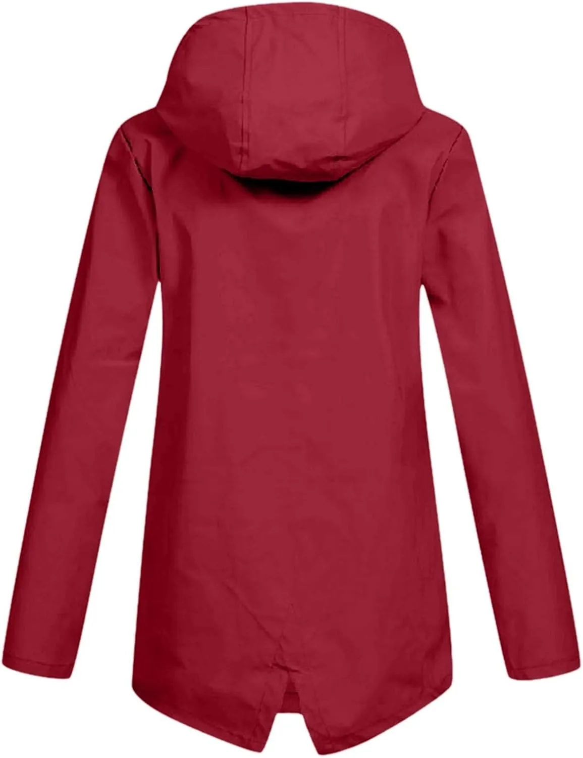 Rain Jacket Women Waterproof Lightweight Rain Hoode Coats Active Outdoor Long Sleeve Windbreaker Raincoats Travel Coat