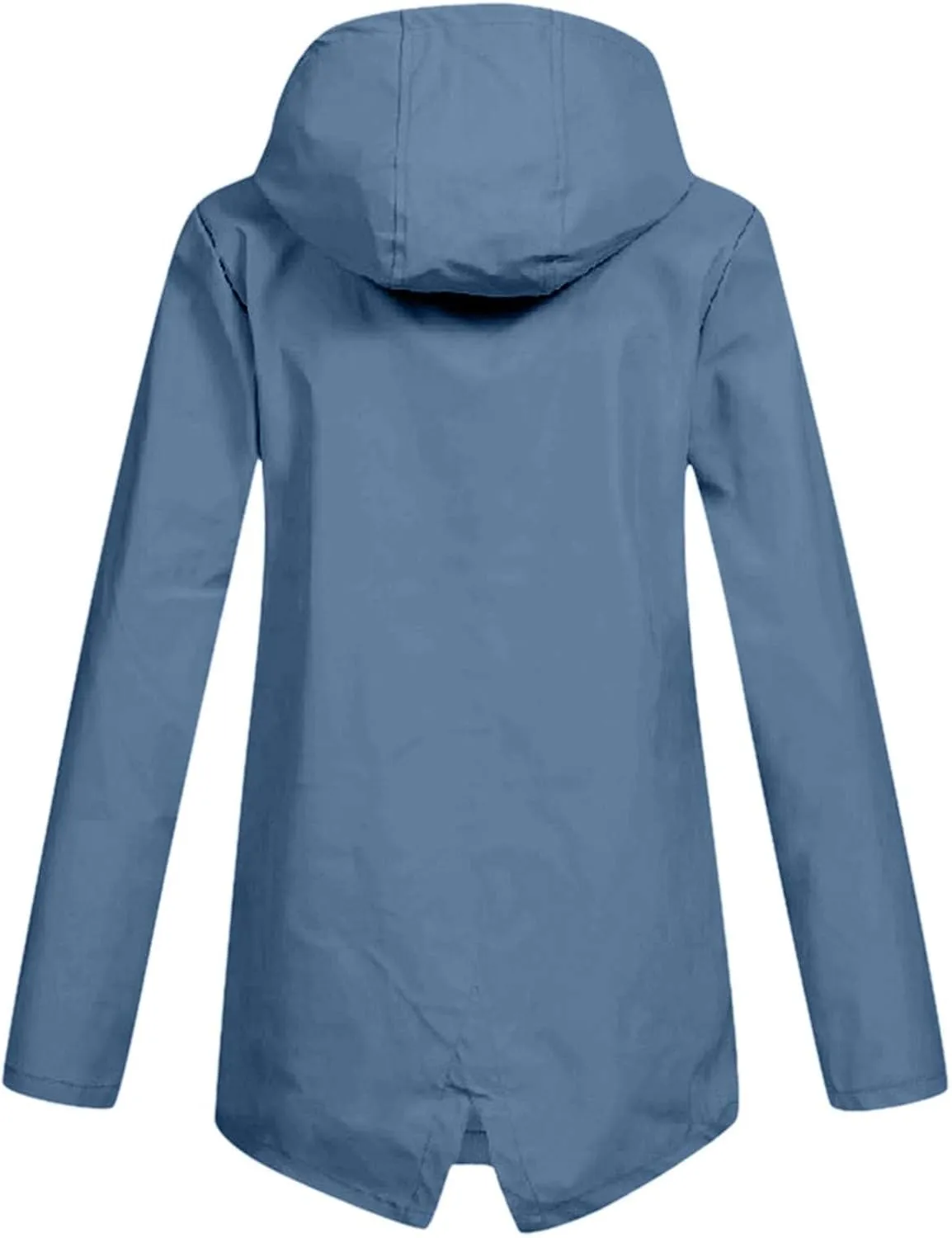 Rain Jacket Women Waterproof Lightweight Rain Hoode Coats Active Outdoor Long Sleeve Windbreaker Raincoats Travel Coat