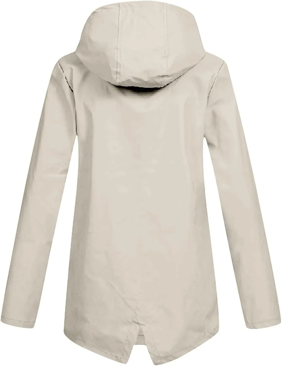 Rain Jacket Women Waterproof Lightweight Rain Hoode Coats Active Outdoor Long Sleeve Windbreaker Raincoats Travel Coat