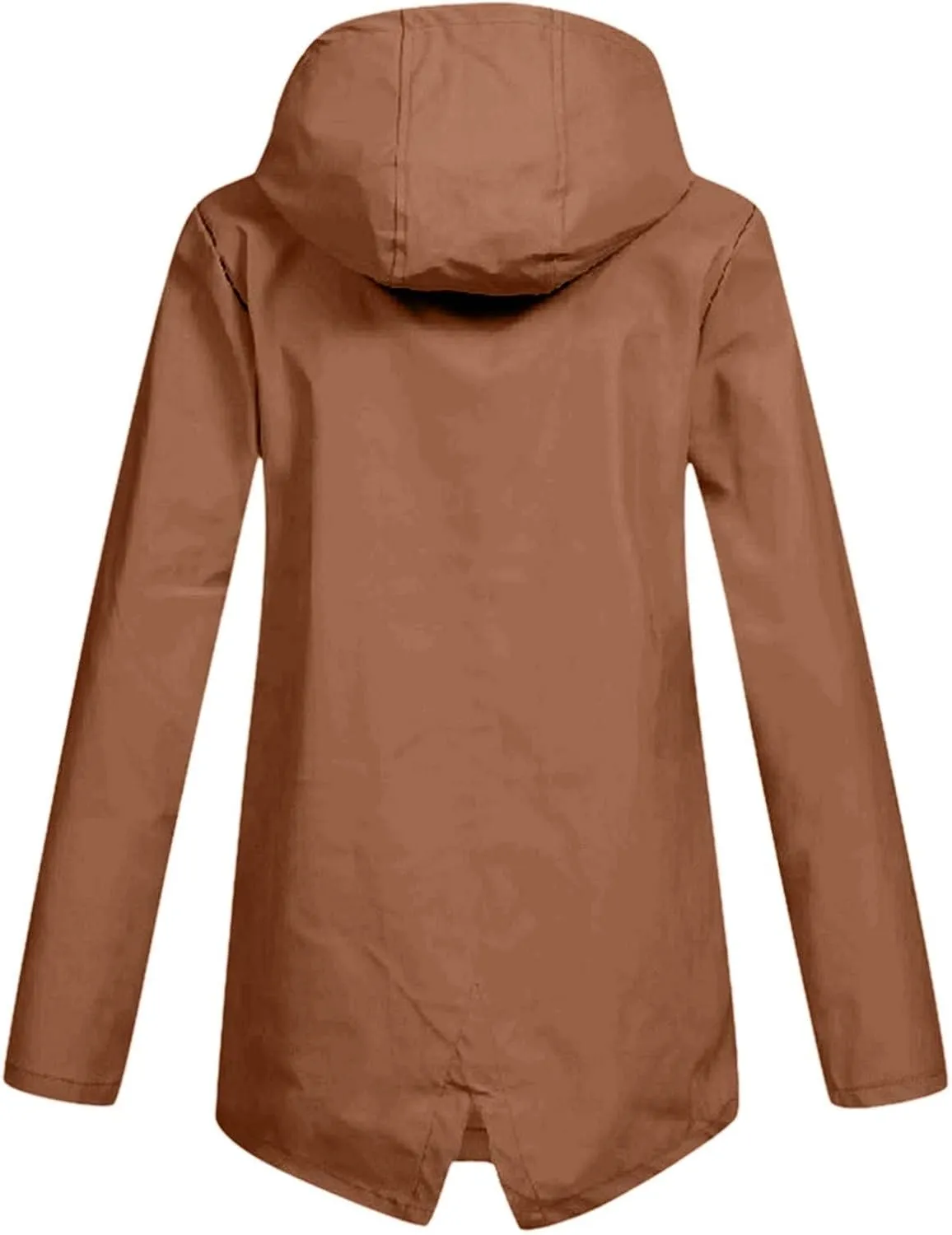 Rain Jacket Women Waterproof Lightweight Rain Hoode Coats Active Outdoor Long Sleeve Windbreaker Raincoats Travel Coat