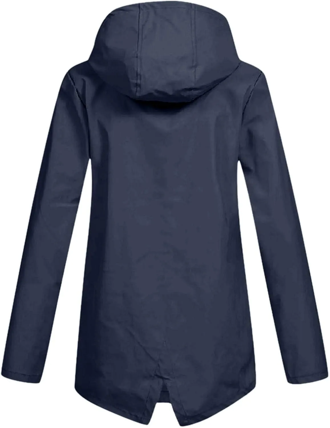 Rain Jacket Women Waterproof Lightweight Rain Hoode Coats Active Outdoor Long Sleeve Windbreaker Raincoats Travel Coat