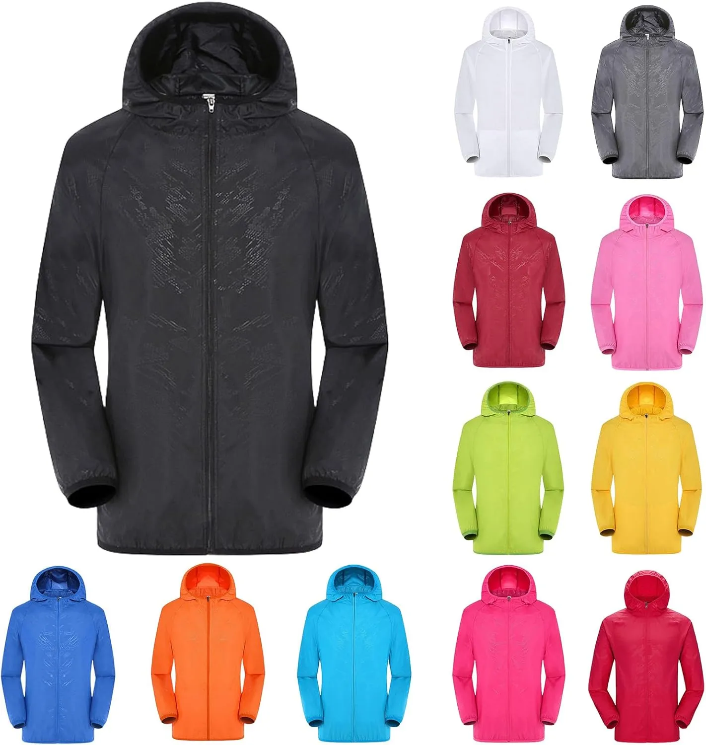 Raincoats for Women with Hood Waterproof Jacket Rain Jacket Lightweight Raincoat Golf Cycling Travel Windbreaker Coats