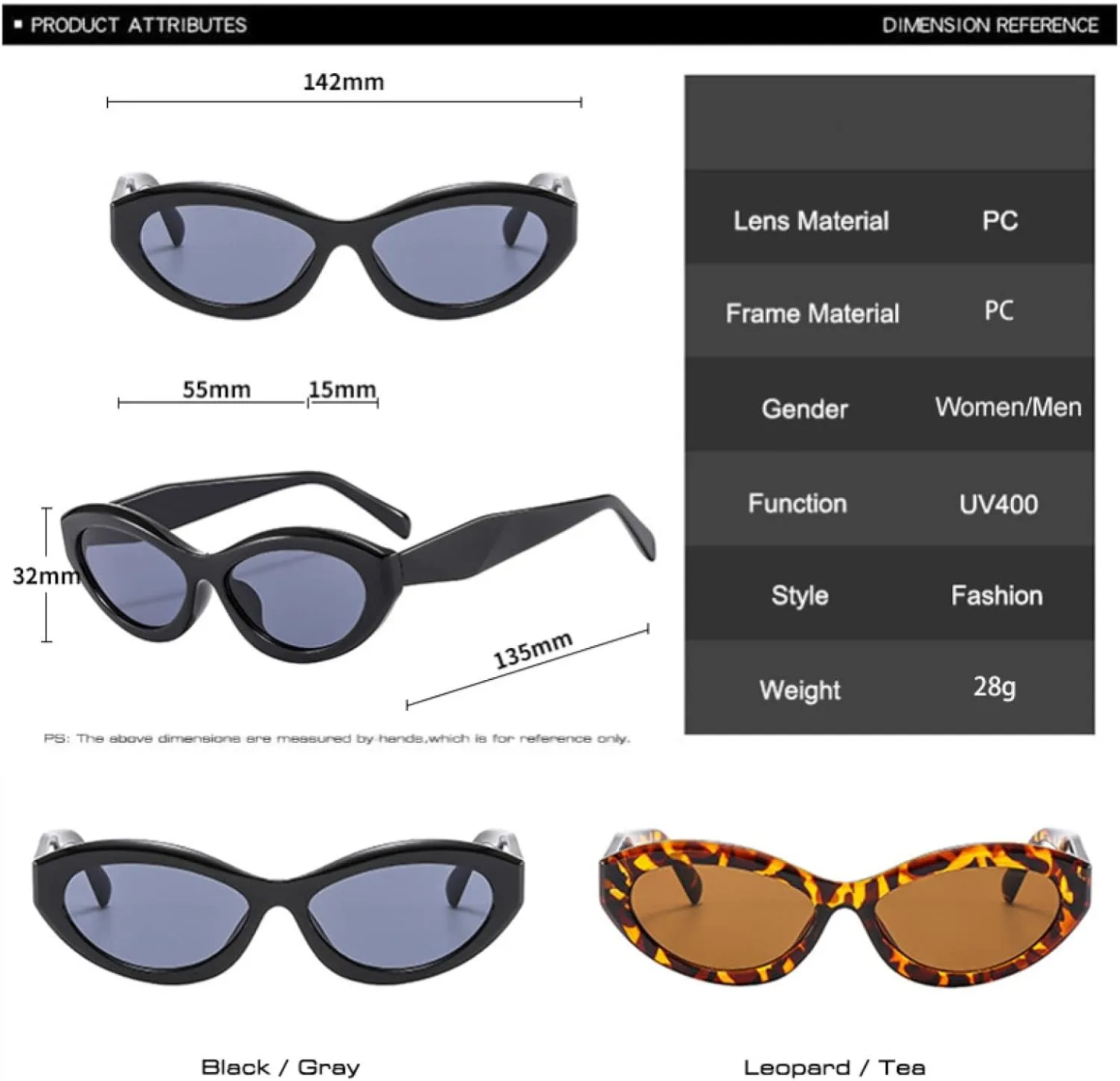Retro Polygon Small Cat Eye Women Sunglasses Fashion Oval Shades Uv400