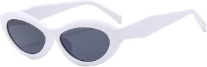 Retro Polygon Small Cat Eye Women Sunglasses Fashion Oval Shades Uv400
