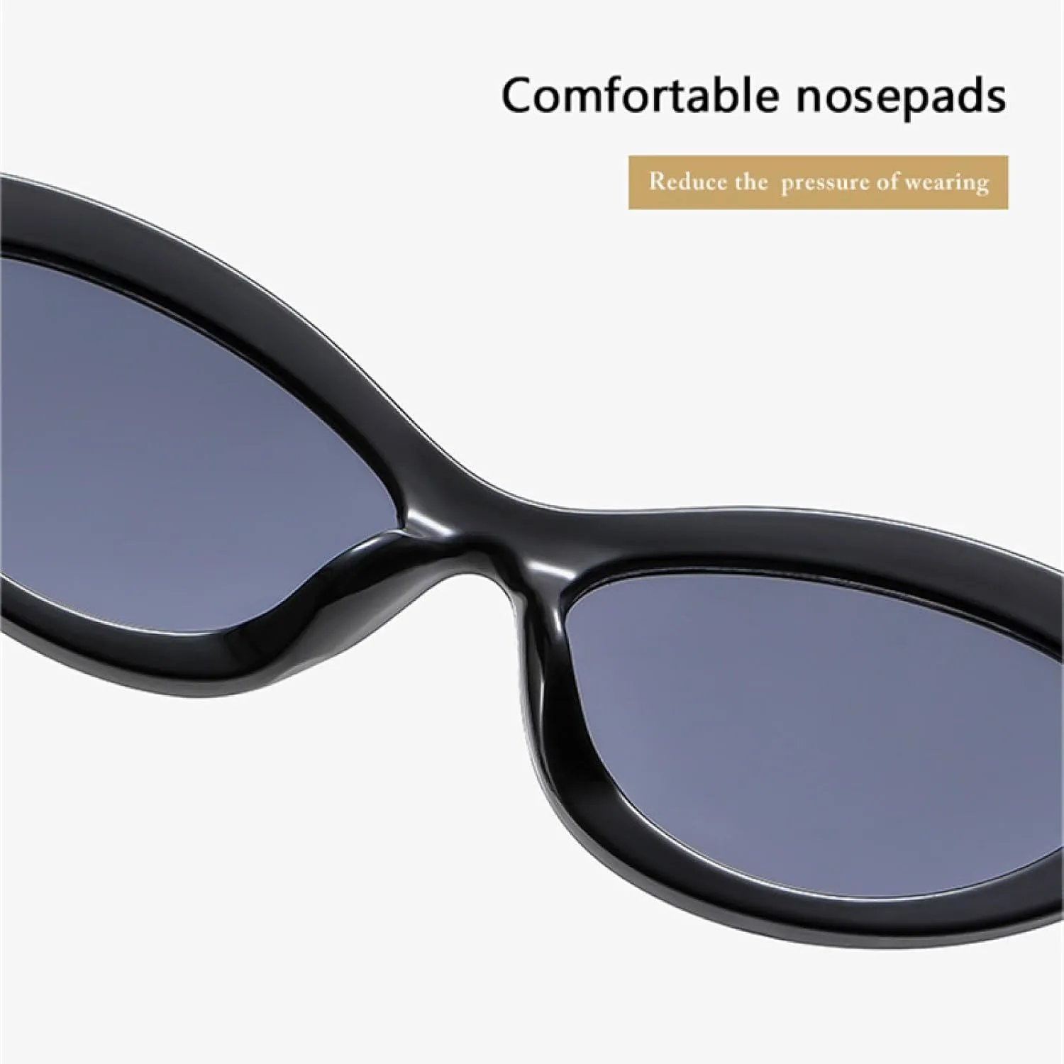 Retro Polygon Small Cat Eye Women Sunglasses Fashion Oval Shades Uv400