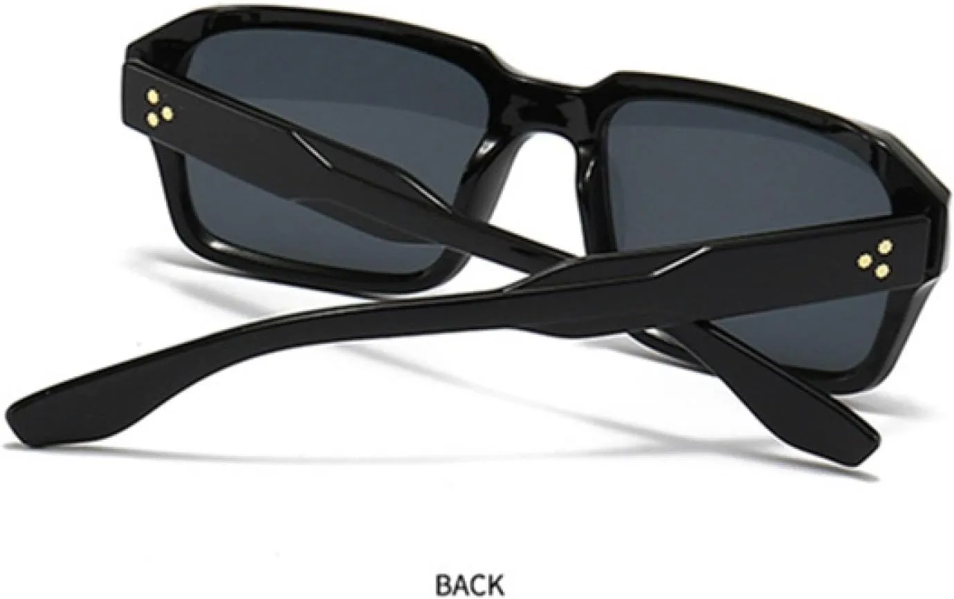 Retro Rivets Men Punk Gradient Sunglasses Fashion Women