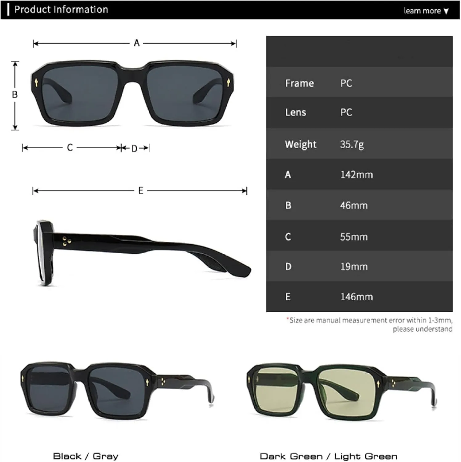 Retro Rivets Men Punk Gradient Sunglasses Fashion Women