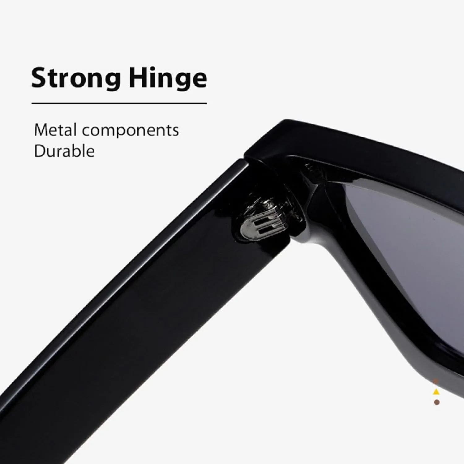 Retro Sunglasses Thick Frame Enhanced Metal Hinge Uv400
