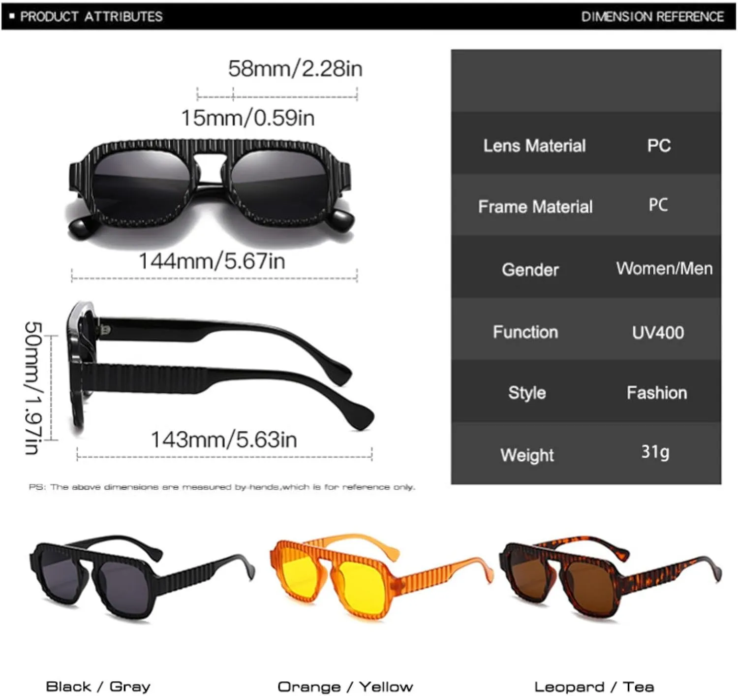 Retro Sunglasses Women Gradient Shades Uv400