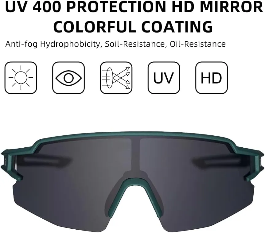 ROCKBROS Polarized Sunglasses for Men Women UV Protection Cycling Sunglasses Sport Glasses