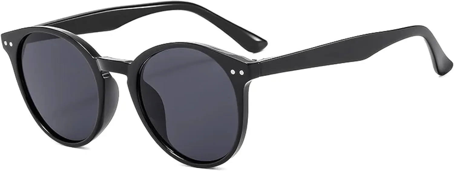 Round Sunglasses for Women Retro Oval Classic