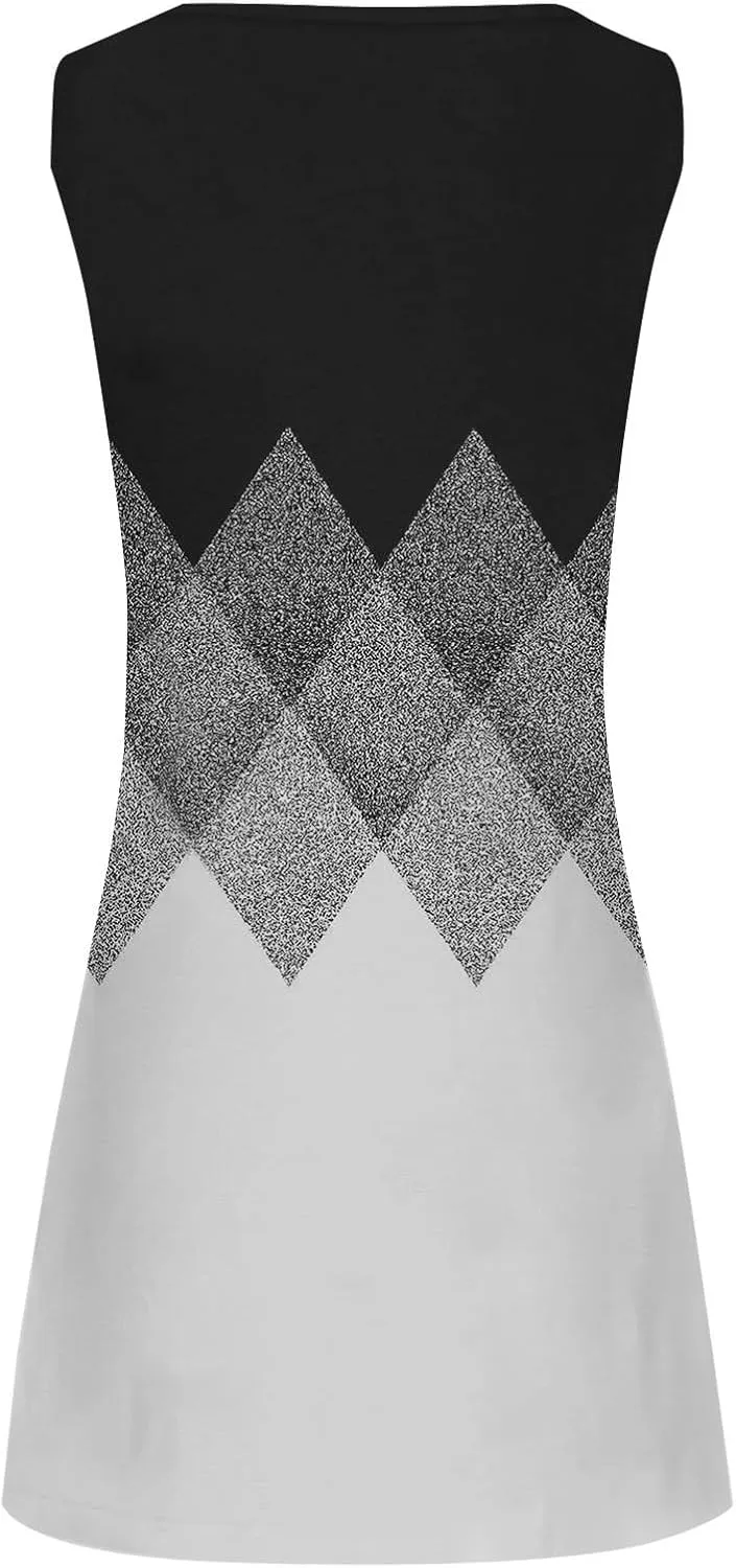 Short Sundresdes for Women Sun Dresses for Women 2025 Vacation Beach Casual Summer Sundresses Sleeveless Tank Short