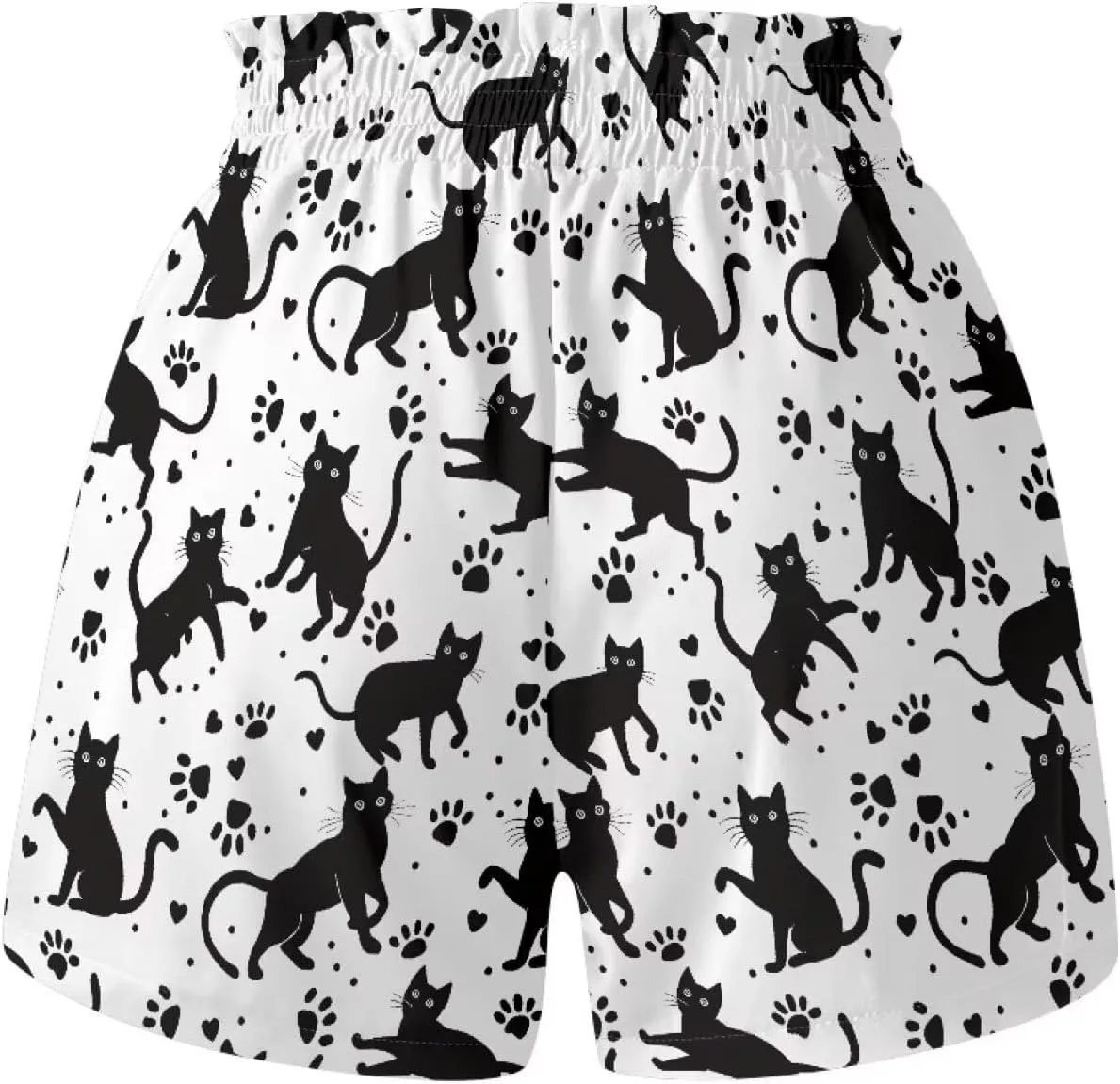 Shorts for Girls 1-16 Years Old Girls Athletic Shorts Kids Summer School High Waist Butterfly Shorts