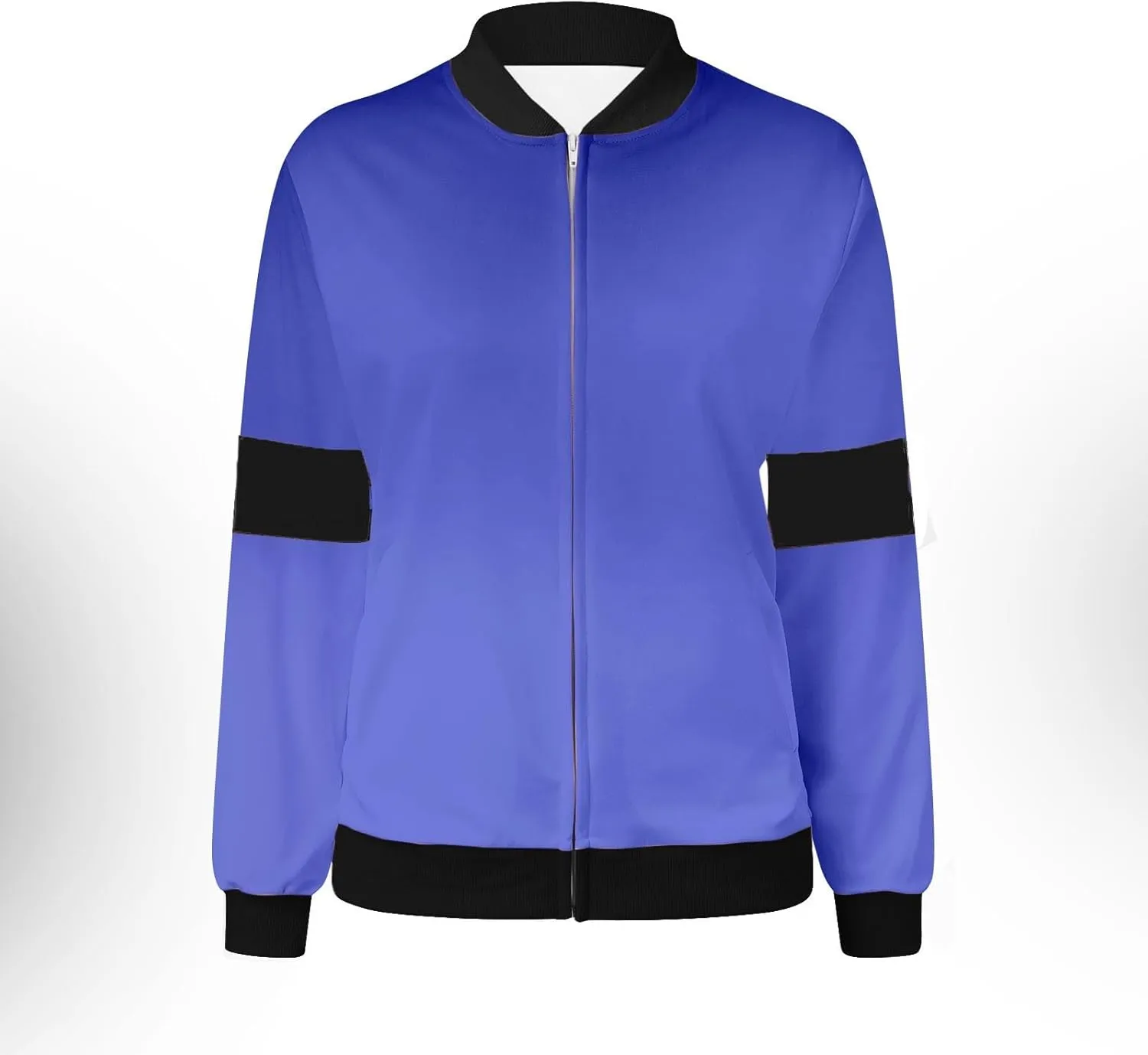Sinzelimin Womens Baseball Jackets Fashion Contrast Casual Pocket Zipper Jacket Tops Fall Jogger Sport Coat Outwear & Jackets