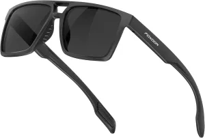 SIPLION Foxdon Driving Polarized Sunglasses Men - Fashion Sports Fishing Square Sunglass UV400 Protection Glare Reducing