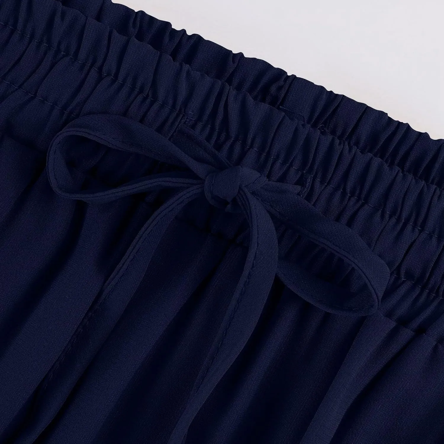 Skirts for Women Trendy Solid Travel Trendy Business Elastic Waist Festival Pleated Beach Swing Maxi Skirts for Women