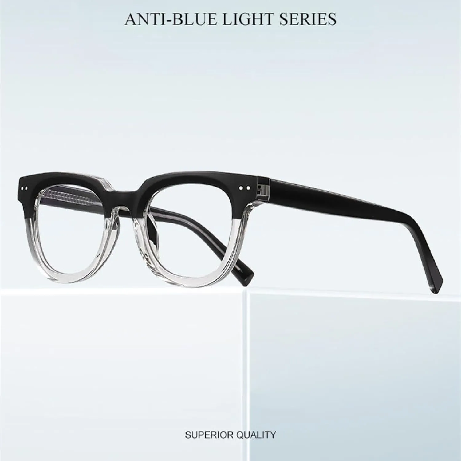 Spring Hinge Retro Rivets Round Glasses Frames Popular