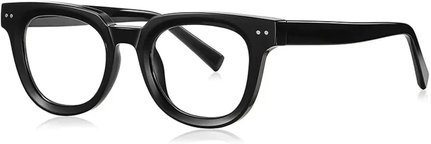 Spring Hinge Retro Rivets Round Glasses Frames Popular