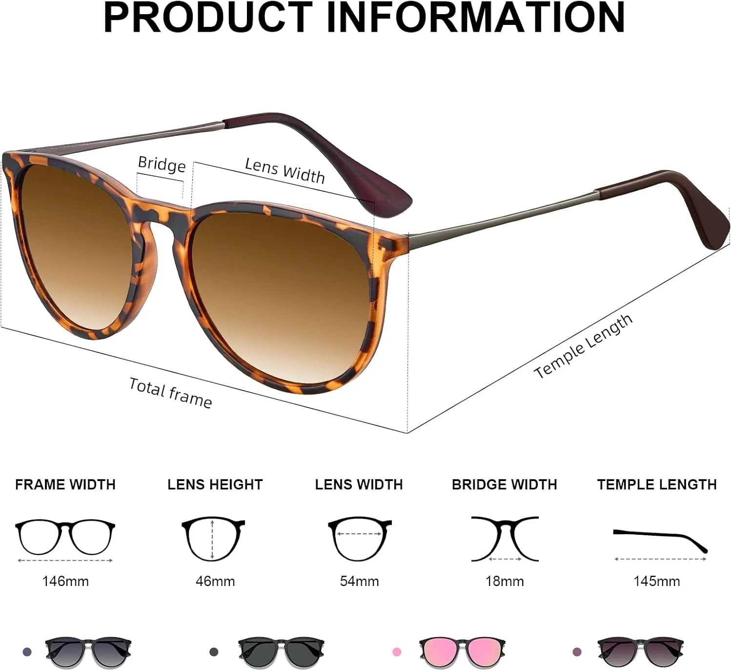 STGATN Vintage Round Sunglasses for Women Polarized UV Protection, Trendy Retro Designer Style ST028