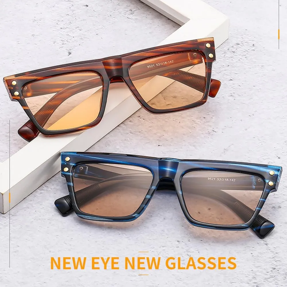 Stripe Frame Sunglasses For Women Vintage Eyewear Sun Glasses Men Shades Male Female UV400